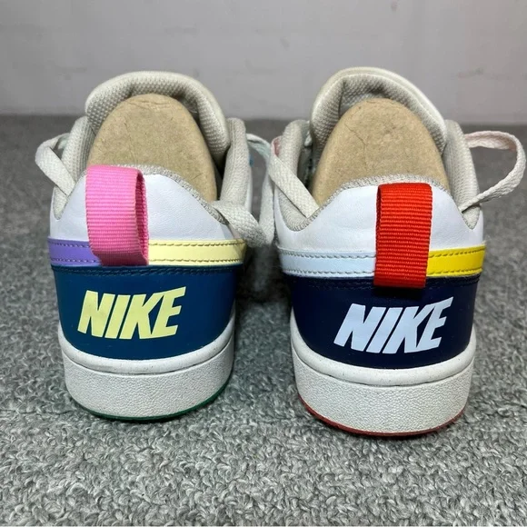 Nike Dunk Low GS Multi Color White Orange Green Sneakers Size 5Y FQ8373-902 - Picture 10 of 12